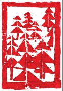 Weihnachtskarte »Weihnachtsbäume«